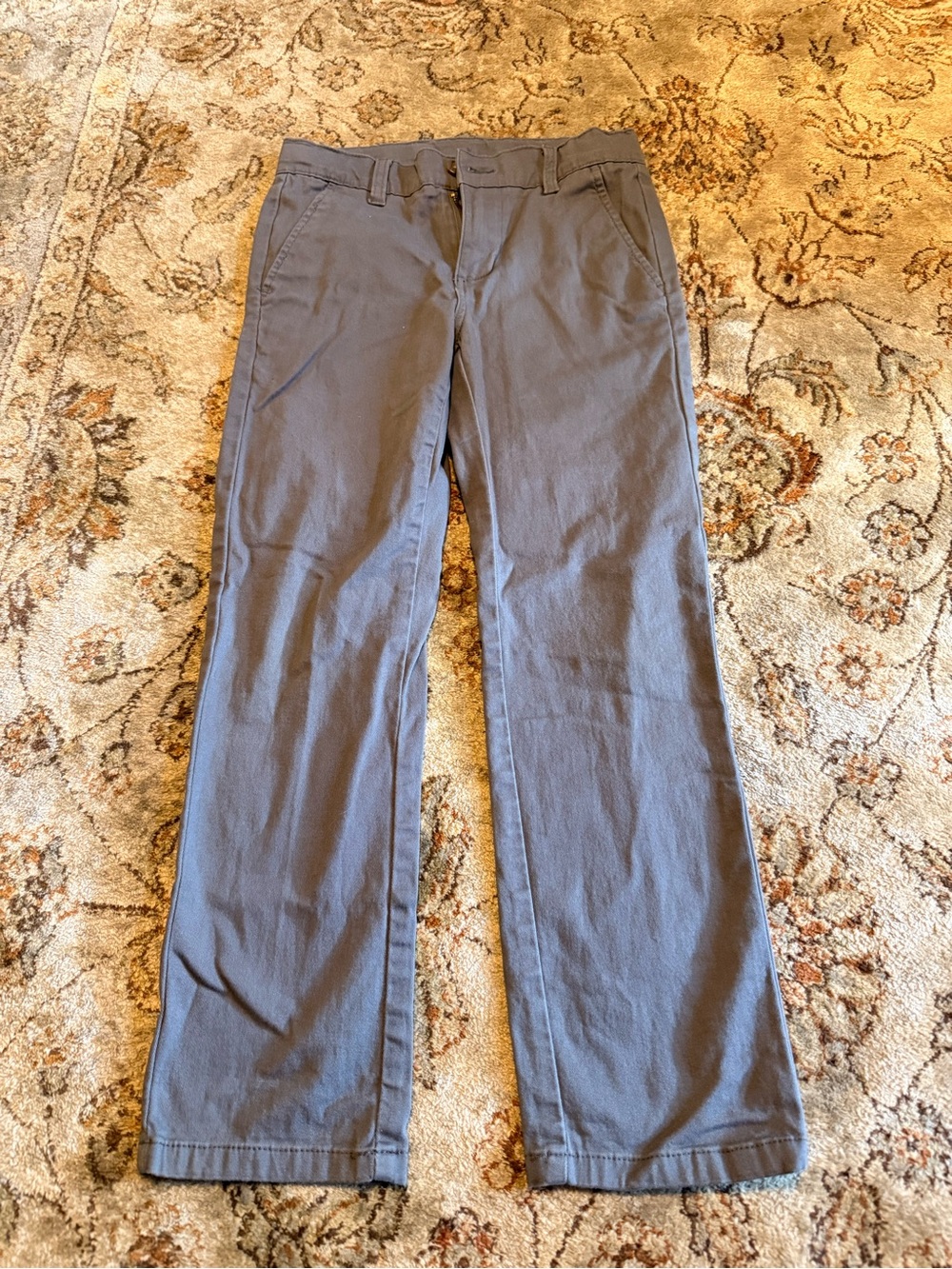Boy’s Izod Classic Straight-Leg Pants in Slate Gray